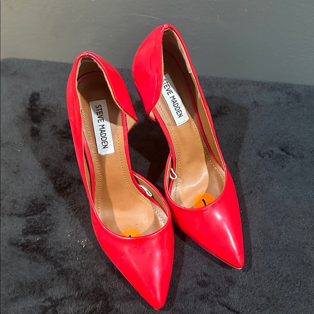 Steve Madden Vibrant Red Stiletto Pumps